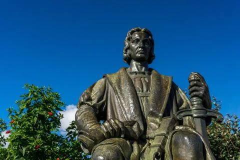 Statue of Christopher Columbus Stock Photos