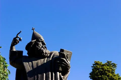 Statue close up Gregory of Nin Stock Photos
