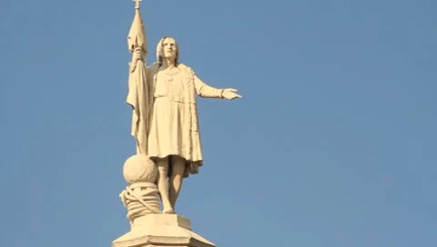 Statue of columbus 動画素材 8775908