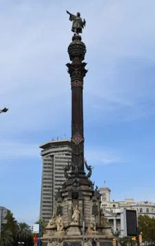 Statue of Columbus Stock Photos