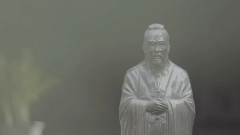 The statue of Confucius2 Stock Footage 92727091
