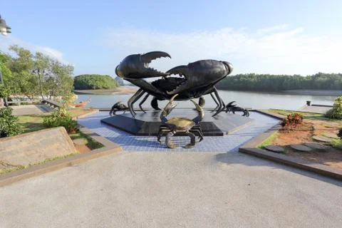 Statue of crabs Stock Photos