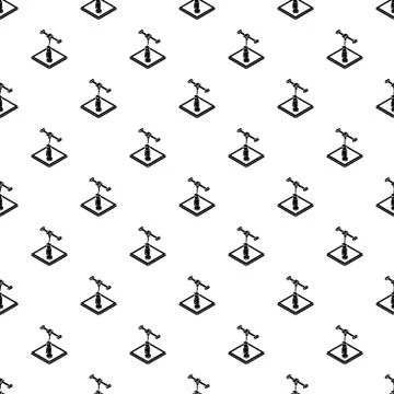 Statue d printing pattern vector seamless Stockillustratie