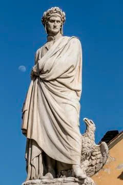Statue of Dante Stock Photos