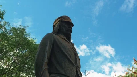 Statue of David Livingstone Stock Footage 84740130