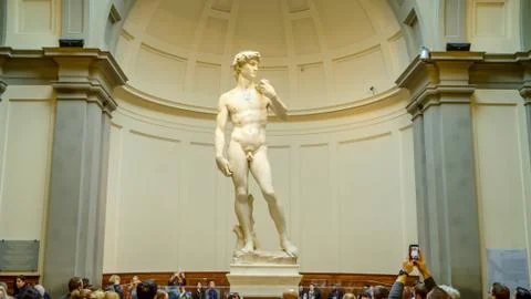 Statue of David by Michelangelo in Florence, Italy Stock Photos