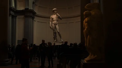 Statue of David by Michelangelo Stock Footage 127263803
