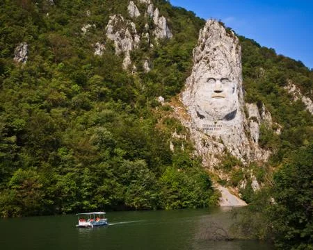 Statue of Decebal Stock Photos