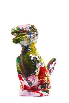 Statue of dinosaur Stock Photos