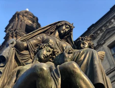 Statue in Dresden Stock Photos