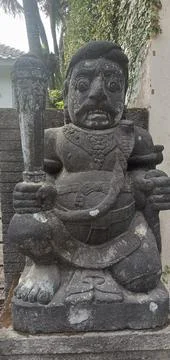 The Statue of Dwarapala Stock Photos