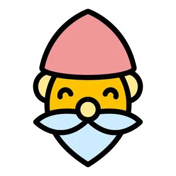 Statue dwarf icon vector flat Stock Illustration