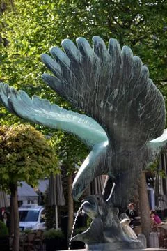 Statue of an eagle Stock Photos