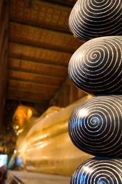 Statue element in Wat Pho temple, Bangkok, Thailand, 31 January, 2025 Фото