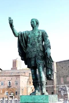 Statue of emperor Stock Photos