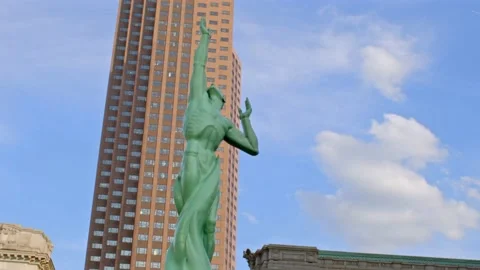 Statue of Eternal Life Stock Footage 155520939