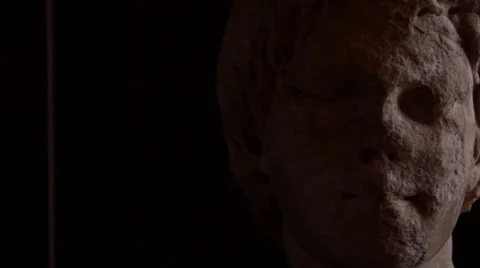 Statue Faces in Rome Stock Footage 52933176