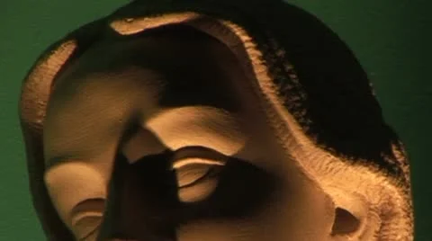 Statue female face Stock Footage 20488000
