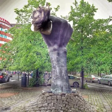 Statue fist Stock Photos
