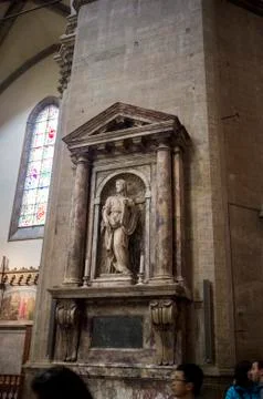 Statue from Florence Cathedral Stock Photos
