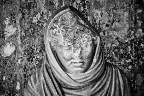 Statue found inside Pompeii Stock Photos