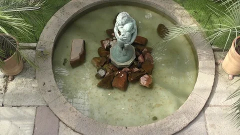 A statue in a fountain Stock Footage 78236326