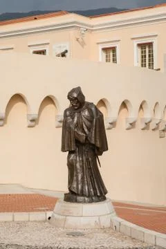 Statue of Francesco Grimaldi in Monaco Foto stock