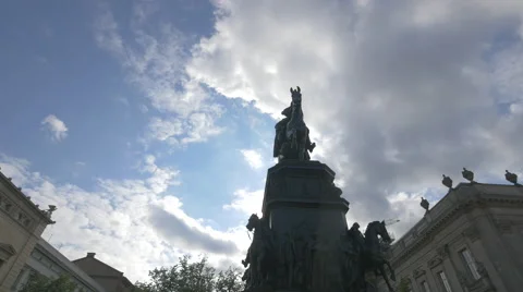 Statue of Frederick the Great, Berlin Stock Footage 52962999