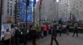 Statue in front of the Rockefeller Center ice rink 4k or 4k+ Resolution