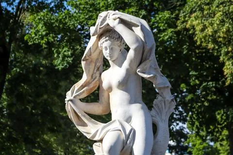 Statue of Galatea in the park Stock Photos