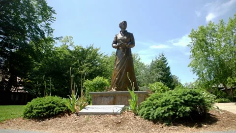 Statue Garden Stock Footage 169068178