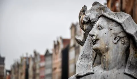 Statue in Gdansk Stock Photos