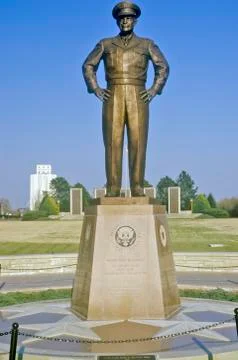 Statue of General Dwight D. Eisenhower. Abilene, Kansas Stock Photos
