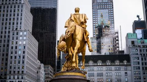 Statue of General William Sherman Stock Photos