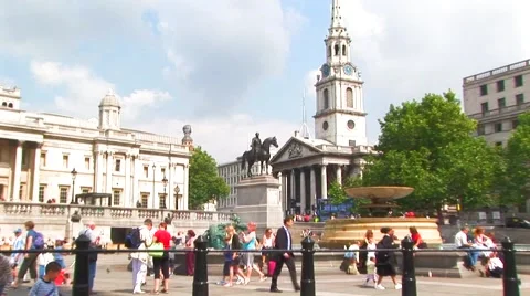 Statue of George IV Stock Footage 63150454