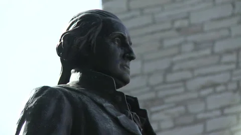 Statue of George Washington close up 2 Video stock 57673434