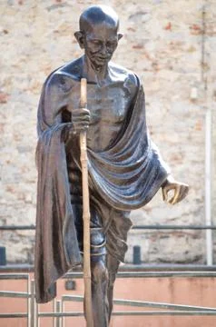 Statue of Ghandi Stock Photos