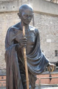 Statue of Ghandi Stock Photos