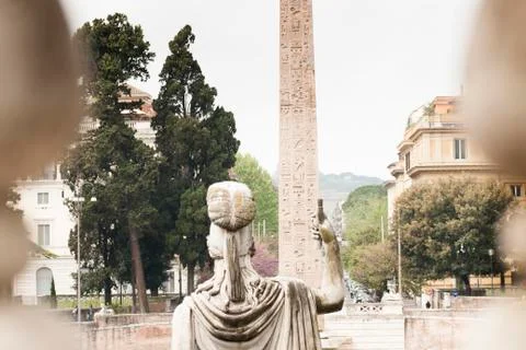 Statue of the goddess Roma 写真素材