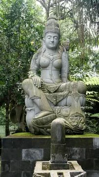The Statue of Goddess Sarasvati Stock Photos