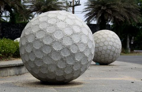 Statue golf ball Stock Photos