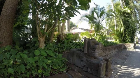 Statue in the green Stock Footage 86362919