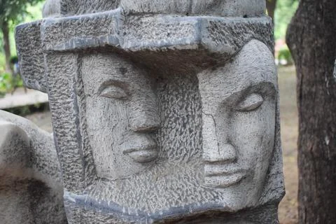 Statue heads Stock Photos