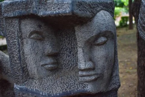 Statue heads Stock Photos