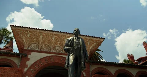 Statue of Henry Flagler Stock Footage 204821829
