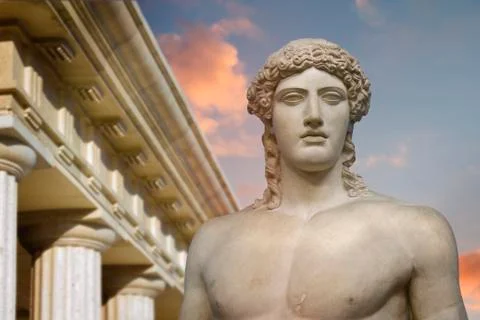 Statue of hercules Illustrazione stock