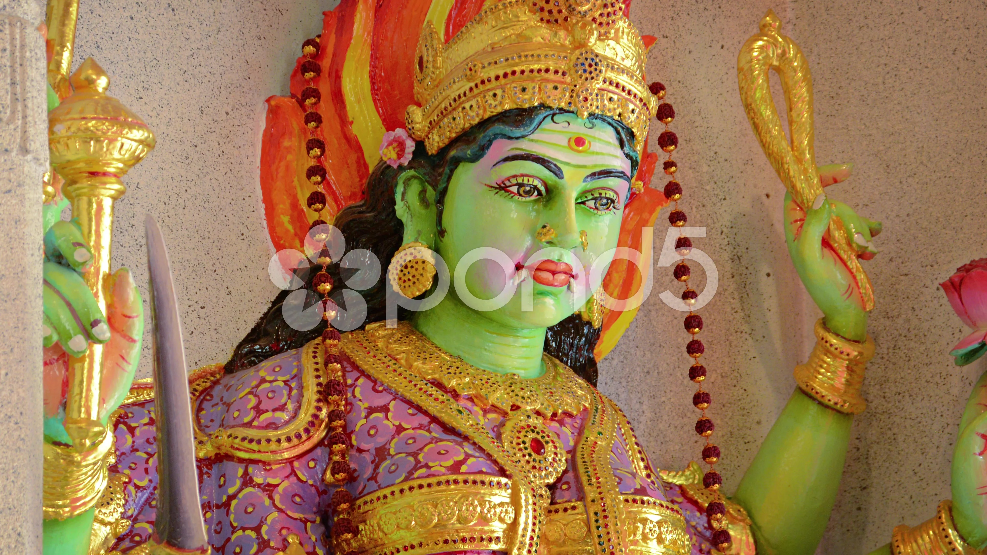 green hindu god
