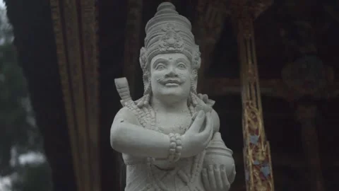 Statue of hindu in the temple Stock Footage 287848557