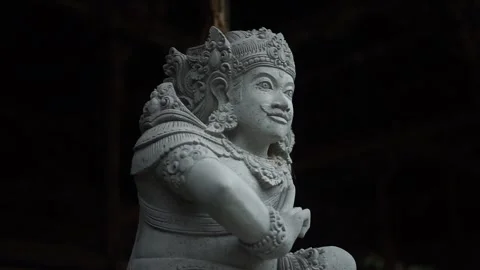 Statue of hindu in the temple Stock Footage 287848591