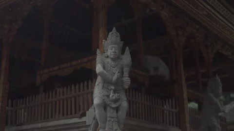 Statue of hindu in the temple Stock Footage 287848592